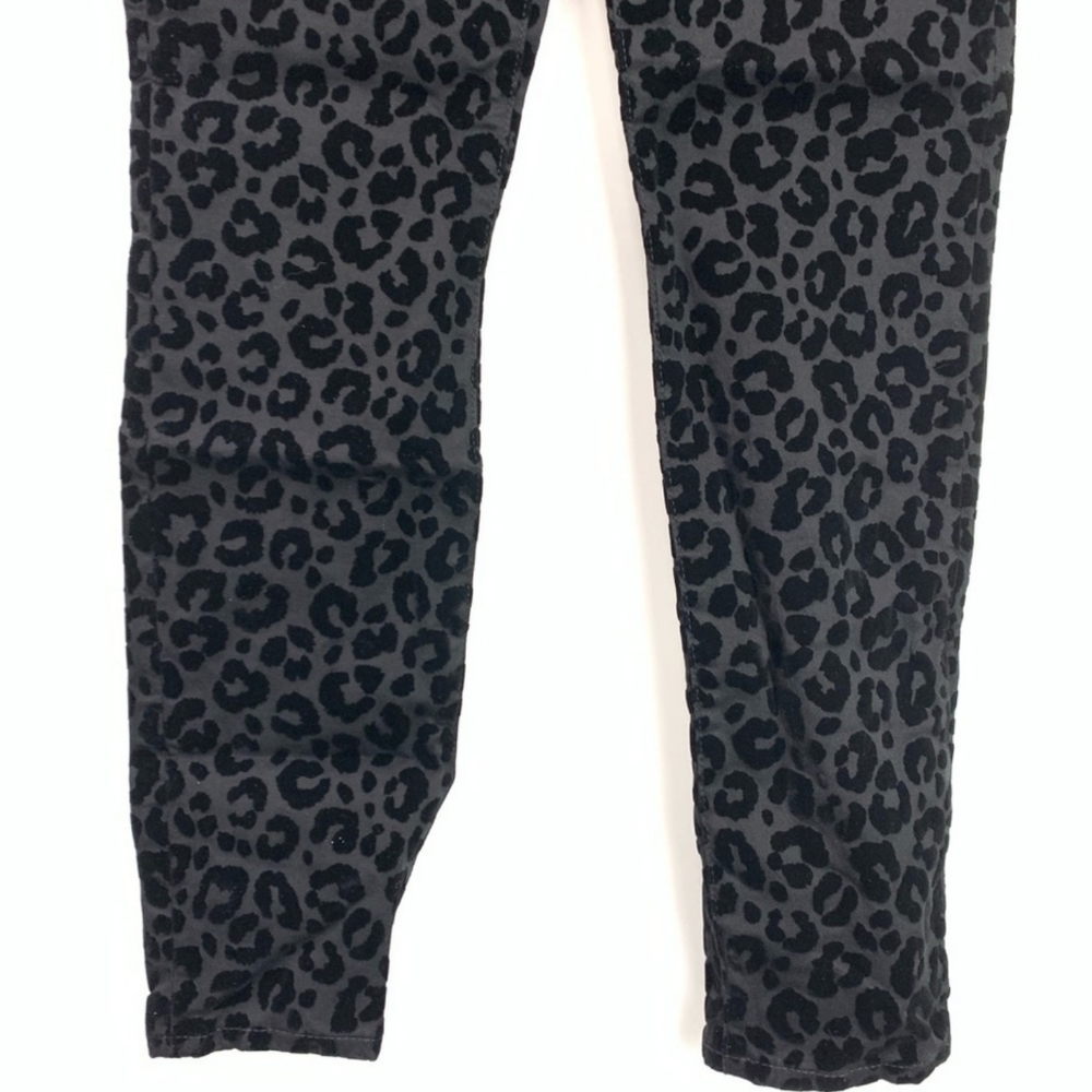 NWT MADEWELL 9" Mid Rise Black Leopard Skinny Jean - Picture 7 of 16